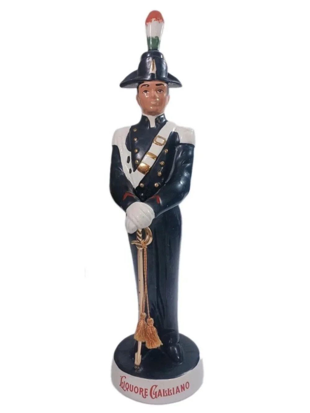 Vintage Ceramic Liquore Galliano Decanter Italian Soldier Coronetti Cunardo 19”
